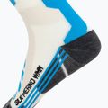 Dámské lyžařské ponožky X-Socks Ski Silk Merino 4.0 white/black/turquoise 4