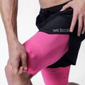 Pánské běžecké šortky X-Bionic Efektor 2v1 x black/neo pink 3