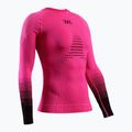 Dámská termo mikina X-Bionic Invent Graphics LS fluo pink/x white 11