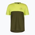 Pánský cyklistický dres  SCOTT Trail Flow DRI btter yellow/fir green