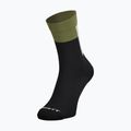 Ponožky SCOTT Block Stripe Crew black/fir green