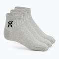 Ponožky On Running Logo Sock Mid 3 pary heather gray