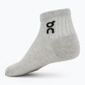 Ponožky On Running Logo Sock Mid 3 pary heather gray 2