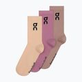 Ponožky On Logo High 3 pack sherbet/rhodonite