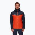 Pánská hardshell bunda MAMMUT Kento Light HS oranžovo-tmavě modrá