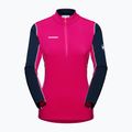 Dámská trekingová mikina Mammut Aenergy ML Half Zip Pull růžová a tmavě modrá 4