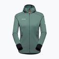 Mammut dámská fleecová mikina Taiss Light ML s kapucí dark jade/black 9