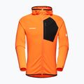 Pánská trekingová mikina Mammut Aenergy Light ML Hooded dark tangerine/black 4