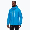 Pánská bunda do deště Mammut Taiss HS s kapucí glacier blue