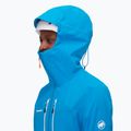 Pánská bunda do deště Mammut Taiss HS s kapucí glacier blue 4