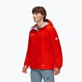 Pánská bunda do deště Mammut Crater Light HS Hooded red 3