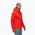 Pánská bunda do deště Mammut Linard Light HS s kapucí mammut red 3