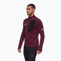 Pánská mikina Mammut Taiss Light ML burgundy/black 3
