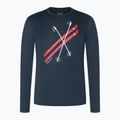Pánské tričko Longsleeve super.natural Kryssede Ski blueberry/fresh white/high risk red 3