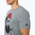 Pánské tričko super.natural Sailor Tee cashmere grey melange/jet black /high risk red 3