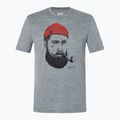 Pánské tričko super.natural Sailor Tee cashmere grey melange/jet black /high risk red 4