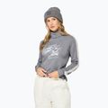Dámský svetr Super.Natural Freeride Roll Neck cashmere grey melange / f. white / f. white