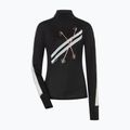 Dámské tričko Longsleeve super.natural KryTeeede Col T-Neck Light jet black/white/mountain trail gl/white 4