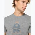 Pánské tričko na lezení super.natural Gogeanie cashmere grey melange/various 3