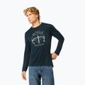 Pánské tričko Longsleeve super.natural Bike Enthusiast blueberry/various