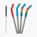 Brčka KLEAN KANTEEN Straw 8 mm Short 4 pcs. multi colored