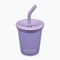 Hrnek KLEAN KANTEEN Steel Straw Lid 296 ml paisley purple