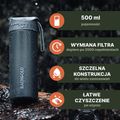 Cestovní láhev s filtrem  Bachgold Selfpress Waterfilter 500 ml white 3