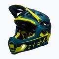 Cyklistická přilba Bell FF Super DH MIPS Spherical matte gloss blue/hiviz