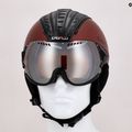 Lyžařská přilba CASCO SP-2 Carbonic Visor červená 07.3738 11