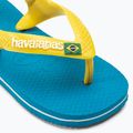 Žabky Havaianas Baby Brasil Logo II white/blue/green/yellow 7