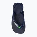 Havaianas Baby Brasil Logo II navy blue / citrus yelloew dětské sandály 6