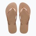 Dámské žabky Havaianas Slim Crystal Sw II rode gold 11