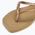 Dámské žabky Havaianas Square Logo Metallic rose gold / rose gold 7