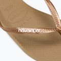 Dámské žabky Havaianas Square Logo Metallic rose gold / rose gold 8