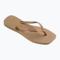 Dámské žabky Havaianas Square Logo Metallic rose gold / rose gold 9