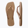 Dámské žabky Havaianas Square Logo Metallic rose gold / rose gold 12