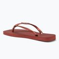 Dámské žabky Havaianas Square Logo Metallic mahogany 3