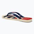 Žabky Havaianas Top Nautical beige straw / navy blue / ruby red 3