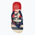 Žabky Havaianas Top Nautical beige straw / navy blue / ruby red 5