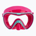 Dětská šnorchlovací maska  Mares Turtle aqua/pink 2