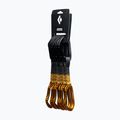 Sada lezeckých expresů Black Diamond Hotforge Quickpack Set 6 pcs 12 cm amber