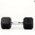 Pogumovaná činka TREXO Hex HXD100 10 kg 9