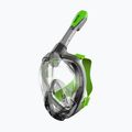 Celoobličejová šnorchlovací maska  SEAC Magica grey clear/green lime