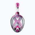 Dětská celoobličejová šnorchlovací maska  SEAC Magica black silicone/pink 2