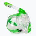 Dětská celoobličejová maska na šnorchlování SEAC Libera lime transparent/lime