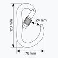 Karabina CAMP Atom Lock gun metal 3
