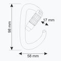 Karabina CAMP Orbit 2Lock gun metal/orange 4
