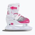 Dětské lední brusle Roces Jokey Ice X white/pink 2