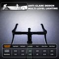 Přední cyklistické světlo Rockbros 2410008003 Bike Front Light 1500 Lumen black 2