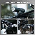 Přední cyklistické světlo Rockbros 2410008003 Bike Front Light 1500 Lumen black 5